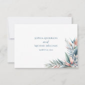 Waterverf Tropische droom bruiloft RSVP Kaartje (Voorkant)