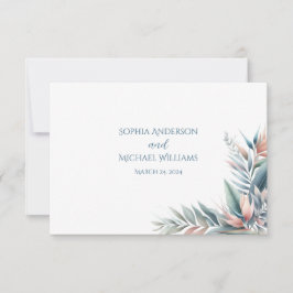 Waterverf Tropische droom bruiloft RSVP Kaartje