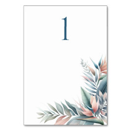 Waterverf Tropische Droom Bruiloft Tafel Kaart