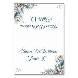 Waterverf Tropische Droom Bruiloft-Vegetarisch Ico Kaart