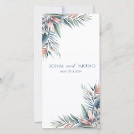 Waterverf Tropische Droom- Huwelijksprogramma-