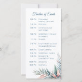 Waterverf Tropische Droom- Huwelijksprogramma- (Achterkant)