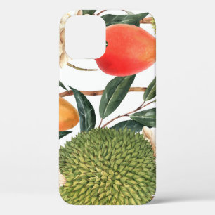 Waterverf tropische durian, mangopatroon. Case-Mate iPhone case