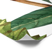 Waterverf tropische durian, mangopatroon. poster (Hoek)