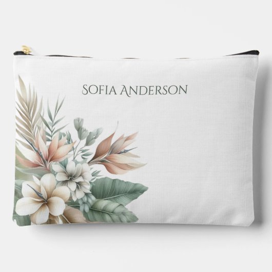 Waterverf Tropische Elegantie-pastel Kleuren Etui (Voorkant)