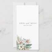 Waterverf Tropische Elegantie- Trouwprogramma- (Voorkant)