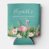 Waterverf Tropische Floral Bachelorette Blikjeskoeler (Voorkant)