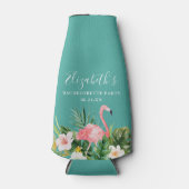 Waterverf Tropische Floral Bachelorette Flesjeskoeler (Voorkant)