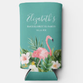 Waterverf Tropische Floral Bachelorette Seltzer Blikjeskoeler (Voorkant)