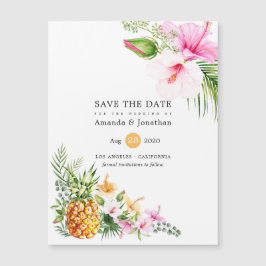 Waterverf Tropische Floral Beach Wedding