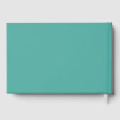 Waterverf Tropische Floral Familienaam Beach House Gastenboek (Achterkant)