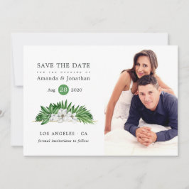Waterverf Tropische Floral Geometric Wedding Save The Date
