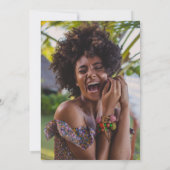 Waterverf Tropische Floral Gradual Party Kaart (Achterkant)