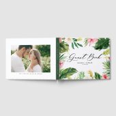 Waterverf Tropische Floral Lijst Wedding Gastenboek (Volledig)