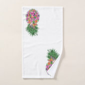 Waterverf Tropische Floral Pineapple Bad Handdoek (Handdoek)
