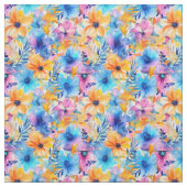 Waterverf Tropische Floral Stof (Swatch)