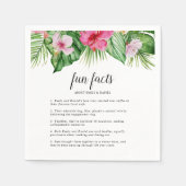 Waterverf Tropische Floral Wedding Servet (Voorkant)