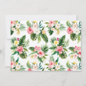 Waterverf Tropische Floral Wreate First Community Bedankkaart (Achterkant)