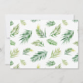 Waterverf Tropische Floral Wreator Kaarten Sign (Achterkant)