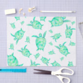 Waterverf tropische florale schildpadden waterverf tissuepapier (Craft)