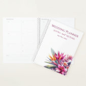 Waterverf Tropische gelukzaligheid-bruiloft-planne Planner (Display)