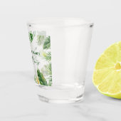 Waterverf Tropische Greenery Family Beach House Shot Glas (Rechts)