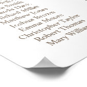 Waterverf tropische groen wedding zitplaatskaart poster (Hoek)