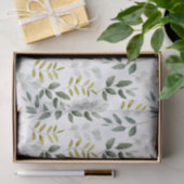 Waterverf Tropische groene bladeren Natuur Patroon Tissuepapier (Geschenk)