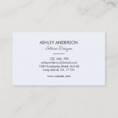 Waterverf tropische groene salie eucalyptus blader visitekaartje (Achterkant)