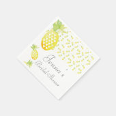 Waterverf Tropische herhaling ananas Servet (Hoek)