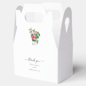 Waterverf Tropische Hibiscus Zomerbruiloft Bedankdoosjes (Geopend)