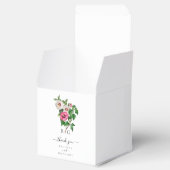 Waterverf Tropische Hibiscus Zomerbruiloft Bedankdoosjes (Geopend)