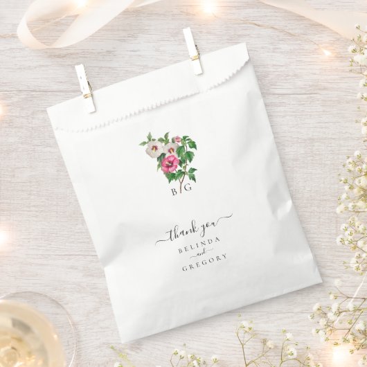 Waterverf Tropische Hibiscus Zomerbruiloft Bedankzakje (Geknipt)