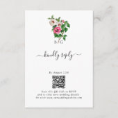 Waterverf Tropische Hibiscus Zomerbruiloft Informatiekaartje (Voorkant)