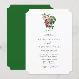 Waterverf Tropische Hibiscus Zomerbruiloft Kaart