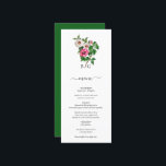 Waterverf Tropische Hibiscus Zomerbruiloft Menu<br><div class="desc">Een minimalistisch tropisch Hibiscus monogram bruiloft ontwerp. Een eenvoudig ontwerp dat gebruikmaakt van een waterverf illustraties of tropische Hibiscusbloemen om een elegant klassiek monogram te creëer. Een charmant groen en wit tropisch strandontwerp met rustieke slagen en stijlvolle scripttypografie. Een elegante botanische zomer thema bruiloft kaart ontwerp met moderne elementen. Overeenkomende...</div>