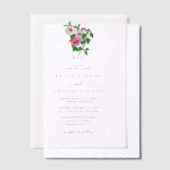 Waterverf Tropische Hibiscus Zomerbruiloft Vellum Uitnodigingen (Offset)