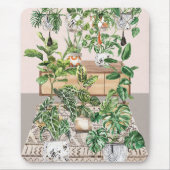 Waterverf Tropische kamerplanten Muismat (Voorkant)