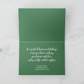 Waterverf Tropische kerstfoto Feestdagen Kaart (Binnen)