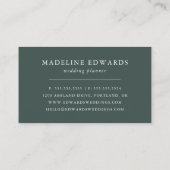 Waterverf tropische koraal visitekaartje (Achterkant)