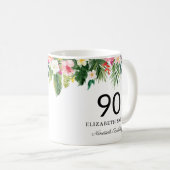 Waterverf Tropische Leidingen Gepersonaliseerde Da Koffiemok (Voorkant rechts)