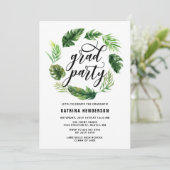 Waterverf Tropische Leidingen Grote Graduatie Part Kaart (Staand voorkant)