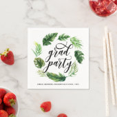 Waterverf Tropische Leidingen Grote Graduatie Part Servet (Insitu)