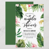 Waterverf Tropische Lijsten stellen schoeisel uitn (Voorkant / Achterkant)