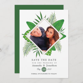 Waterverf Tropische Luau Aloha Weduwfoto Save The Date