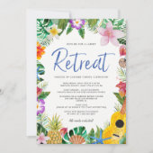 Waterverf Tropische Luau-dames reat Kaart (Voorkant)