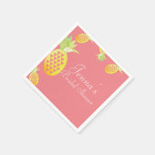 Waterverf Tropische multi-geometrische anananas Servet (Hoek)