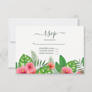 Waterverf Tropische olifantenstranden RSVP Kaartje