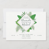 Waterverf Tropische olifantenwedstrijd uitnodigen Kaart (Voorkant)