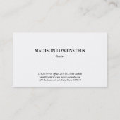 Waterverf Tropische orchideeën Monstera Greenery Visitekaartje (Achterkant)